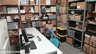 EBONY BIG ASS COP BUSTED STEALING