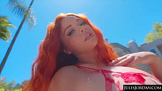 redhead sinat monroe's big tits and ass tame julesjordan bbc deepthroat facial