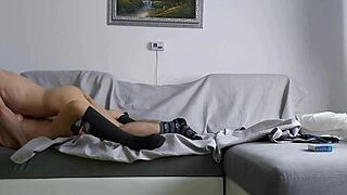 We got so passionate on the couch it was intense sex nonstop