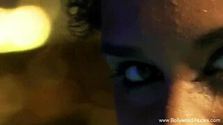 pretty asian woman dances while cleansing her naked body teasing softly