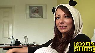 uk brunette crystal bound submissive fucked rough by old pascal