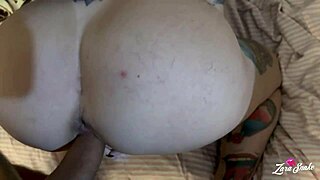 pauzudo bends latina milf over for juicy anal creampie pussy gaping