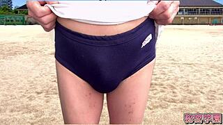 remembering classmates in bloomers... girl masturbates secretly outdoors 😩💦