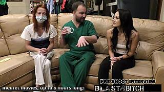 Blaire Celeste Double Blowjob Cum Blast Nurse Fuck