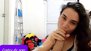 i sucked him off as a cute latina wife and swallowed every drop