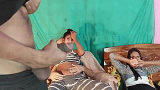 two desi girls fucked hard by boyfriends hanif and manik in sweaty interracial foursome party?