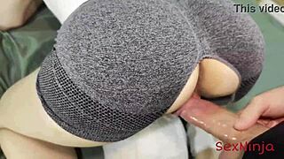 bubble butt stepmom tempts me during home workout pov