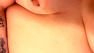 this beautiful chubby redhead masturbates her wet pussy