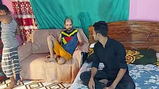 two desi girls fucked hard by boyfriends hanif and manik in sweaty interracial foursome party?