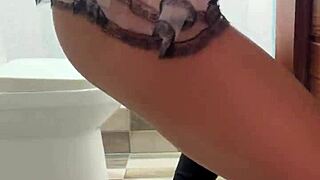 sexy latina stepsister cleans in homemade lingerie costume