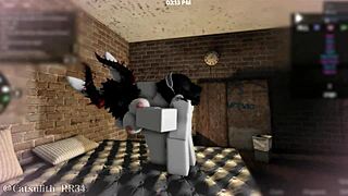 Bent over pounding her big ass doggystyle feels amazing