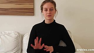 Luca's petite tits bounce wildly in sunlight masturbation frenzy!