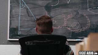 Colleague pounds two big ass teachers post-jerk bust