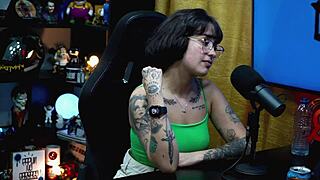 Martina Oliveira bares natural tits in exclusive Brazilian podcast suck her peitos barraco 4k outdoor tease