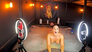 Sheena Ryder Rides Huge Cock in Steamy Hot Tub!