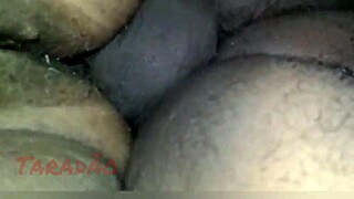 mature hairy prostitute gags on cock deepthroat before ass filled with dripping cum