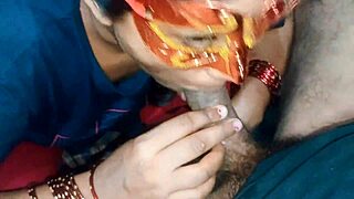 neha bhabhi, deepthroat this big cock for cum mouthful!