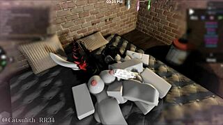 Bent over pounding her big ass doggystyle feels amazing