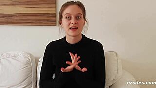 Luca's petite tits bounce wildly in sunlight masturbation frenzy!