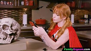 Hey, stepdad and stepdaughter fucked behind stepmom's back last Halloween!