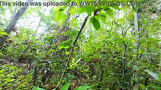 Thai Girl Stops Forest Walk for Outdoor Creampie Doggystyle