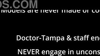 nurse forces freshman hitachi orgasm backstage in hospital