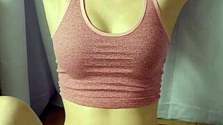 Blindfolded Lingerie Models Barefoot and Masked!