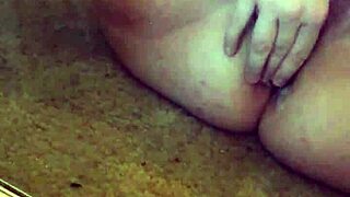 she slides in that anal plug then vibes her g-spot till she squirts hard as a bbw.