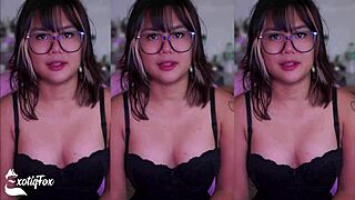 Exotiqfox Asian teen JOI: fuck my ass, tease your cock dirty talk game