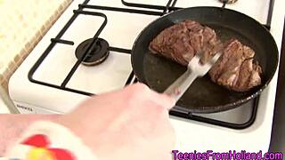 Beautiful 18+ Teen Gets Cute Face Covered in Spunk from Big Cock.