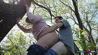 every young guy craves mature pussy like this outdoors says horny couple.