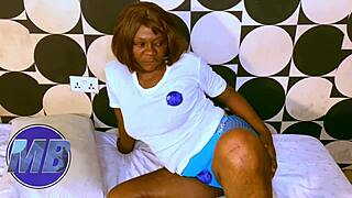 her moans feel incredible on big black cock pounding