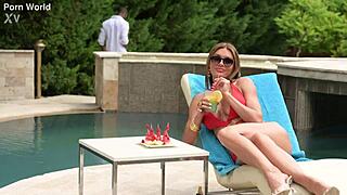 busty milf kitana lure slammed dp interracial poolside monster cocks oiled heels