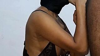 negra esplendida sucks balls milks cum with mouth 😍💦