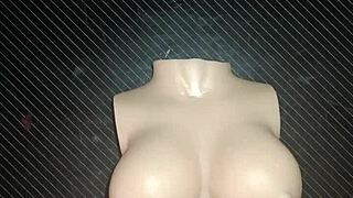 dolly begs for close-up anal creampie on desk squeezing her small tits domination slap!