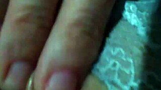 hot milf wife massages shaved pussy till she cums 😏👅