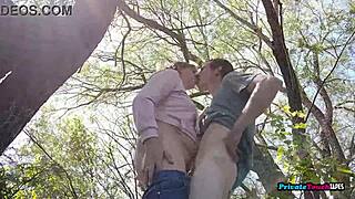 every young guy craves mature pussy like this outdoors says horny couple.