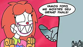 Bold clown goth sex pounds with wild intense fun nonstop