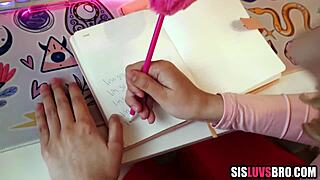 horny little stepsis grabs dildo to help her virgin stepbro finally lose it pov style