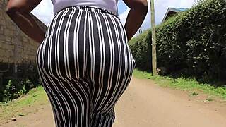 yo, watch this ebony milf ride that big cock with her fat ass bouncing