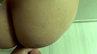 hijastra shakes huge ass in school uniform shower—daddy rams her tight pussy till cum