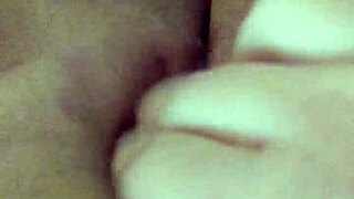 solo fingering wet pussy squirting masturbation session closeup