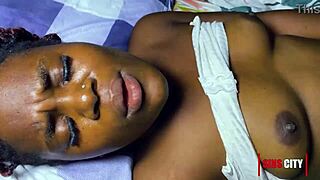 african ebony babe bends over for intense pussy licking and hardcore doggystyle pounding