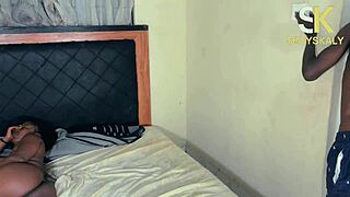 my gardener caught me horny in the garden and fucked me deep outside