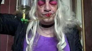 bisexual crossdresser shares shy pee tasting homemade for viewers