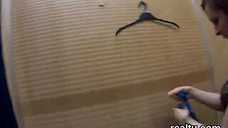 that cute czech teen gets teased hard in the supermarket before her clothes get ripped for intense pov assfucking