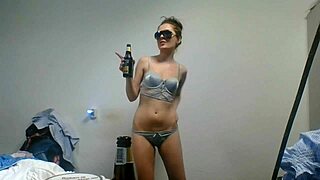 A session focused on intense oral action with massive shaft