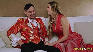 Blonde Cutie With Shaved Pussy Worships Cock In HD Titty Fuck Action