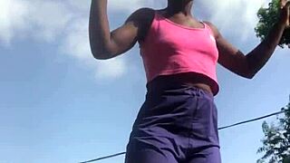 Crazybitch lovin her privacy... uh, weekend family visit fun!