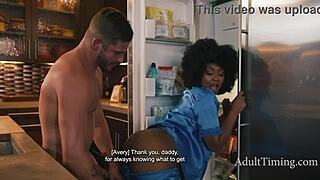 Pregnant ebony Avery Jane railed hard by Nathan Bronson's bwc